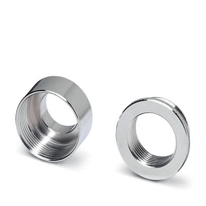 Phoenix Contact Cable Gland Adaptor, Pg21 Exterior Thread, Pg29 Interior Thread, Nickel Plated Brass, A-INE Series