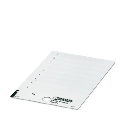 Phoenix Contact US-EML White on White Cable Labels, 15 mm Length, 60 mm Width, 14.9mm Label Length, 59.7mm Label Width