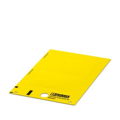 Phoenix Contact US-EML Yellow on Yellow Cable Labels, 54 mm Length, 85.6 mm Width, 53.7mm Label Length, 84.9mm Label