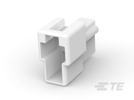 TE Connectivity, FASTIN-FASTON 250 2 Way Nylon Crimp Terminal Housing, Natural