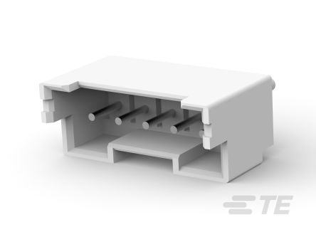 TE Connectivity Economy Power 2.5 Series Vertical Board Mount PCB Header, 5 Contact(s), 2.5mm Pitch, 1 Row(s), Shrouded
