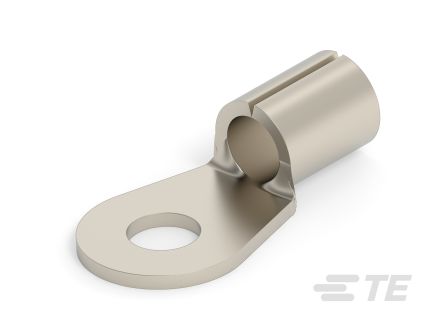 TE Connectivity, Solisstrand Uninsulated Ring Terminal, M6mm Stud Size, Silver