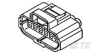TE Connectivity, AMP Automotive Connector Accessory Socket Black Cable Mount 6 Way, Cable Termination 184060-1
