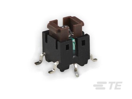 TE Connectivity Brown Rectangular Tactile Switch, SPST 50mA Surface Mount