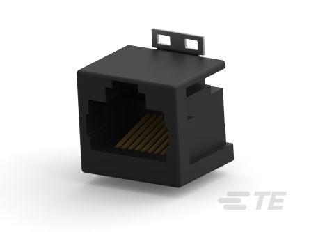 TE Connectivity 2-3380 Series Male RJ45 Connector, Board Mount, Cat3 Vertical 1 x 1 Port 8 -Way