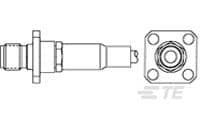 TE Connectivity 10520 Series, Jack Panel Mount SMA Connector, Crimp Termination, Straight Body