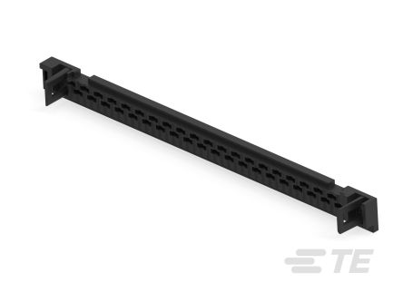 TE Connectivity, CHAMP 050 Automotive Connector Socket Black Press Fit, Press-In Termination 1-174528-0