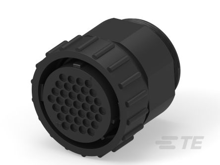 TE Connectivity, 1977 Compact Power Connector Cable Mount, Panel Mount Plug, 37, Plug In, Screw Down Termination, 600 V
