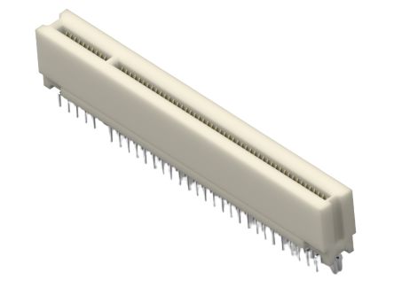 TE Connectivity 5145 Series Vertical Edge Connector, Board Mount, 120-Contacts, 1.27mm Pitch, Through Hole Termination