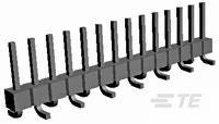 TE Connectivity AMPMODU Headers Series Vertical Board Mount PCB Header, 9 Contact(s), 2.54mm Pitch, 1 Row(s), Unshrouded