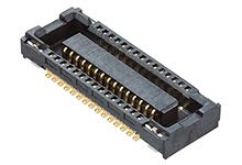 Molex 51338 Series Vertical Board Mount PCB Socket, 40-Contact, 2-Row, 0.4mm Pitch, Surface Mount Termination