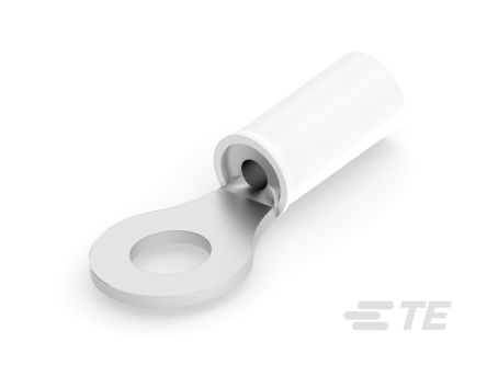 TE Connectivity PIDG Insulated Ring Terminal, M6 Stud Size, Natural