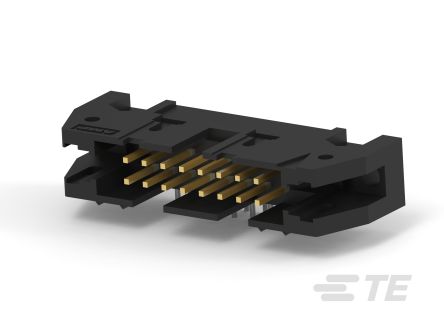 TE Connectivity 5102159, 503566-1300 2.54mm Pitch 16 Way Right Angle FPC Connector, Through Hole