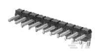 TE Connectivity AMPMODU Headers Series Right Angled Board Mount PCB Header, 8 Contact(s), 2.54mm Pitch, 1 Row(s), Unshrouded