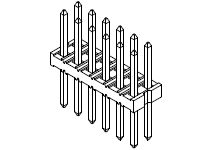TE Connectivity 87758 Series Straight Through Hole Mount PCB Socket, 12-Contact, 2-Row, 2mm Pitch, Solder Pin