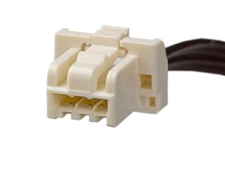 Molex TE Connectivity 3 Way Female CLIK-Mate to 3 Way Female CLIK-Mate Wire to Board Cable Assembly, 100mm
