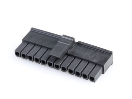 TE Connectivity, 43645 Receptacle Connector Housing, 3mm Pitch, 12 Way, 1 Row