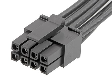 TE Connectivity 214756, Connector Cable Assembly, 150mm, Black Nylon Power Cable
