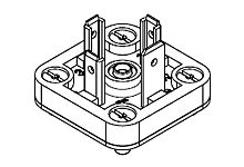 TE Connectivity 121012 DIN 43650 Solenoid Connector, 250 V Voltage