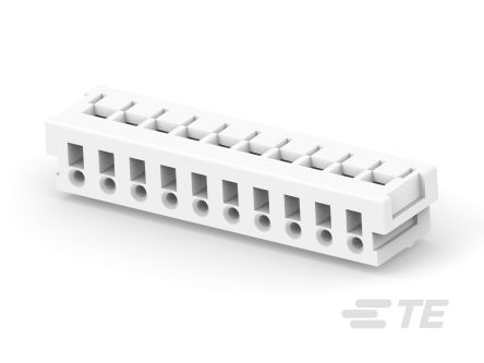 TE Connectivity AMP CT Series Vertical Cable Mount Housing, 10 Contact(s), 2mm Pitch, 1 Row(s)