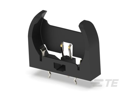 TE Connectivity CR2032 Battery Holder, Plug in Contact