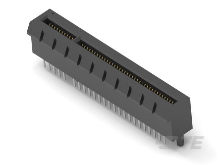 TE Connectivity 1-1871 Series Female Edge Connector, Board Mount, 98-Contacts, 1mm Pitch, 1-Row, Through Hole