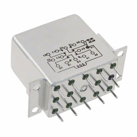 TE Connectivity RH4C Series Electromechanical Interface Relay, Panel Mount, 4PDT