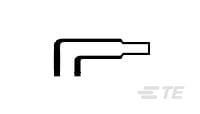 TE Connectivity Cable boot Black, Elastomer Adhesive Lined