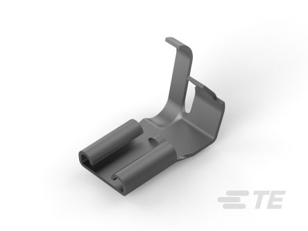TE Connectivity FASTON 250 Dark Grey Uninsulated Receptacle Spade Connector, Quick Disconnect Receptacle, 6.35 x 0.81mm