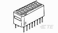TE Connectivity 8 Way Surface Mount DIP & SIP Switch SPST, Rocker Actuator