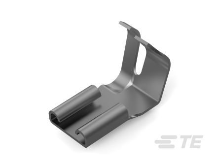 TE Connectivity FASTON 250 Dark Grey Uninsulated Receptacle Spade Connector, Quick Disconnect Receptacle, 6.35 x 0.81mm
