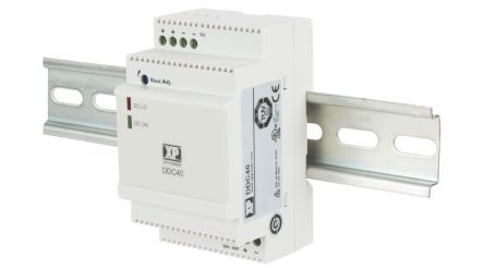 XP Power DDC30 DC-DC Converter, 9V dc/ 4A Output, 5 → 24 V dc Input, 36W, DIN Rail Mount, +70°C Max Temp -40°C