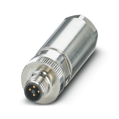 Phoenix Contact, SACC Power Connector Panel Mount Plug, 4P, Screw Termination, 12A, 1.5 kV