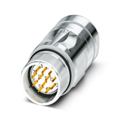 Phoenix Contact Connector, 12 Contacts, Cable Mount, IP67, CA Series