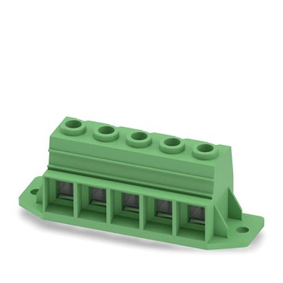 Phoenix Contact MKDSP Series PCB Terminal Block, 5-Contact, 15mm Pitch, Wave Soldering, 1-Row, Plug In, Screw
