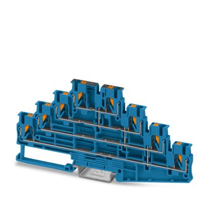 Phoenix Contact PT Series Series Terminal Block, 8-Way, 18A, 0.14 → 4 mm² Wire, Push In Termination