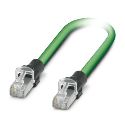 Phoenix Contact 158, 30m Cat5, Green RJ45 to Male RJ45 Male, Shielded Shielded, Terminated Polyurethane Sheath