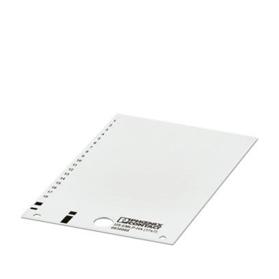Phoenix Contact US-EML White on White Cable Labels, 7 mm Length, 17 mm Width, 7mm Label Length, 17mm Label Width