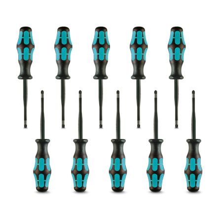 Phoenix Contact Phillips, Pozidriv Screwdriver Sets, 10-Piece