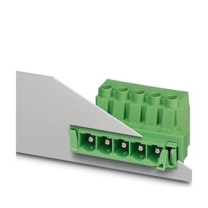 Phoenix Contact, 10.16mm Pitch, DFK, 4 Way,, Pluggable Terminal Block, Feed Through Plug, Screw, Screw Termination,