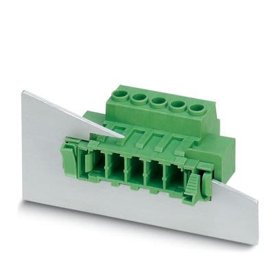 Phoenix Contact, 7.62mm Pitch, DFK, 9 Way,, Pluggable Terminal Block, Feed Through Plug, Screw, Screw Termination,