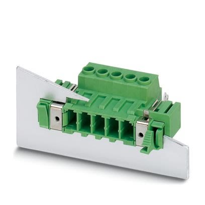 Phoenix Contact, 7.62mm Pitch, DFK, 9 Way,, Pluggable Terminal Block, Feed Through Plug, Screw, Screw Termination,
