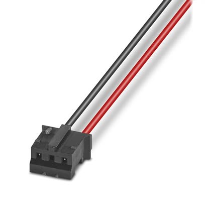 Phoenix Contact 1486197, 1m 3 Core, Black, Red Power Cable
