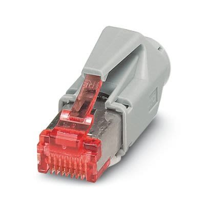 Phoenix Contact CUC-V06 Series RJ45 Connector, Plug-In, Cat6 Straight 1 Port 8 -Way