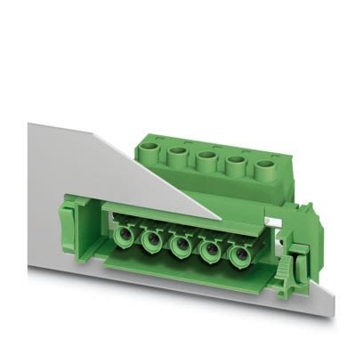 Phoenix Contact, 10.16mm Pitch, DFK, 3 Way,, Pluggable Terminal Block, Feed Through Plug, Screw, Screw Termination,
