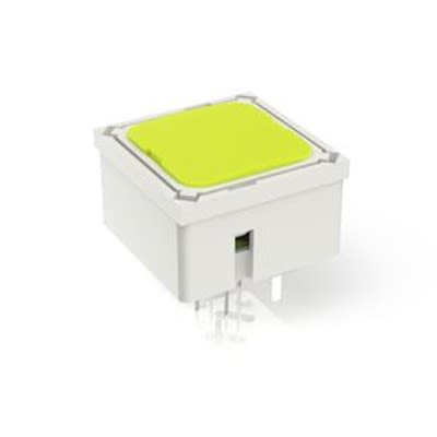 RAFI Yellow Tactile Switch, 1NO 100mA 15mm PCB
