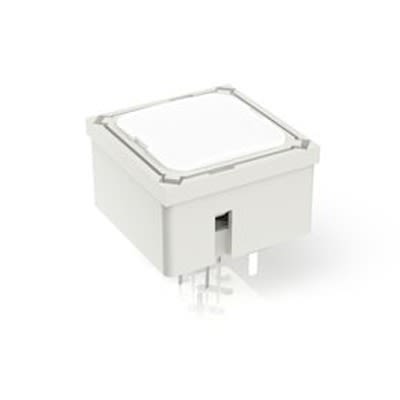 RAFI White Tactile Switch, 1NO 250000mA 15mm PCB