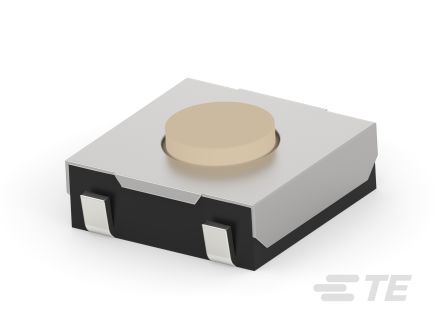 TE Connectivity Black Round Tactile Switch, SPST 50mA 0.5mm Surface Mount