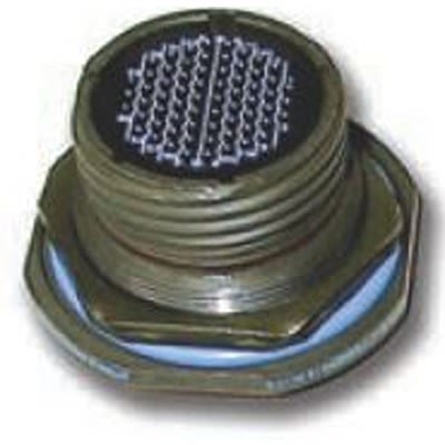 Amphenol Limited, D38999 4 Way Jam Nut MIL Spec Circular Connector ReceptacleGreen, Pin Contacts,Shell Size 13,
