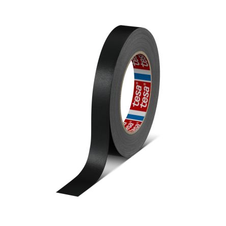Tesa 04651-00008-00 Cloth Tape, 25m x 19mm, Yellow, Acrylic Coated Finish